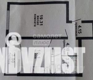 1-к квартира, вторичка, 44м2, 8/16 этаж