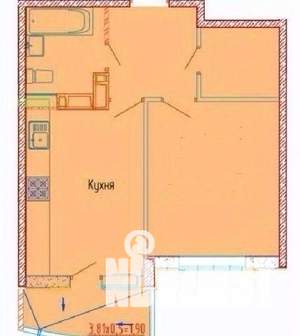 1-к квартира, вторичка, 40м2, 18/18 этаж