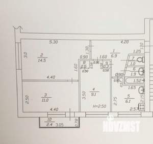 3-к квартира, вторичка, 57м2, 3/5 этаж