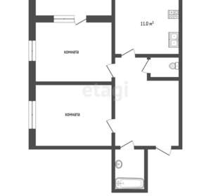 2-к квартира, вторичка, 61м2, 11/17 этаж