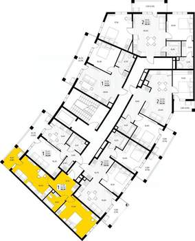 1-к квартира, вторичка, 48м2, 2/8 этаж