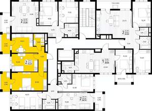2-к квартира, вторичка, 52м2, 5/8 этаж