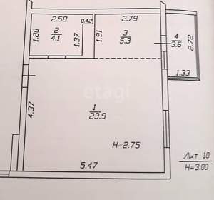 Студия квартира, вторичка, 37м2, 5/8 этаж