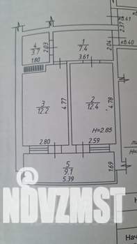 1-к квартира, вторичка, 44м2, 5/7 этаж