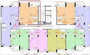 1-к квартира, вторичка, 43м2, 12/13 этаж