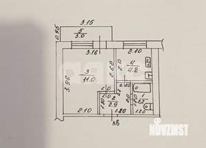 1-к квартира, вторичка, 23м2, 4/5 этаж