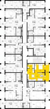 1-к квартира, вторичка, 39м2, 2/8 этаж