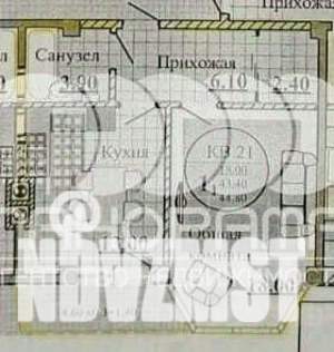 1-к квартира, вторичка, 47м2, 6/9 этаж