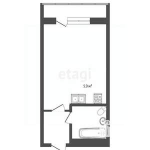 Студия квартира, вторичка, 27м2, 11/20 этаж