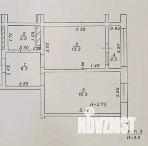 1-к квартира, вторичка, 42м2, 14/19 этаж