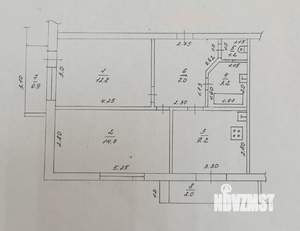 2-к квартира, вторичка, 55м2, 7/9 этаж