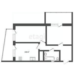 2-к квартира, вторичка, 51м2, 7/23 этаж