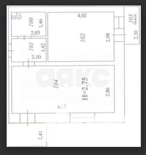 2-к квартира, вторичка, 36м2, 3/3 этаж