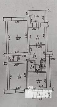 3-к квартира, вторичка, 68м2, 4/5 этаж