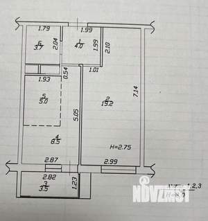1-к квартира, вторичка, 44м2, 10/14 этаж