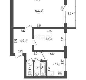 2-к квартира, вторичка, 40м2, 5/5 этаж