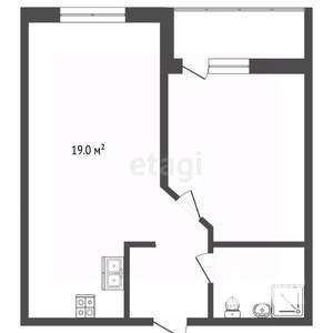 1-к квартира, вторичка, 41м2, 5/18 этаж