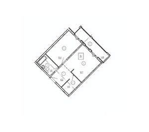 1-к квартира, вторичка, 49м2, 5/10 этаж