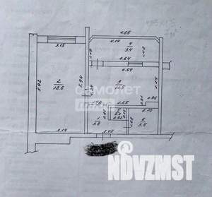 2-к квартира, вторичка, 45м2, 8/12 этаж