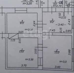 3-к квартира, вторичка, 47м2, 1/1 этаж