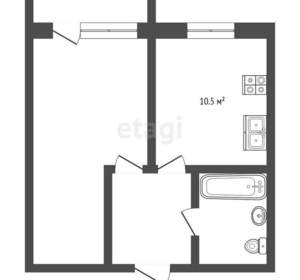 1-к квартира, вторичка, 41м2, 11/13 этаж