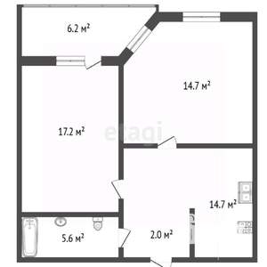 2-к квартира, вторичка, 67м2, 6/10 этаж