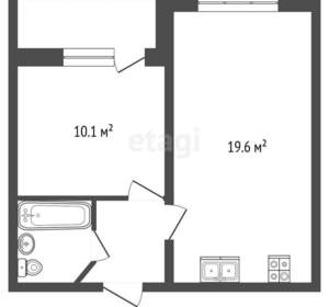 1-к квартира, вторичка, 38м2, 11/16 этаж