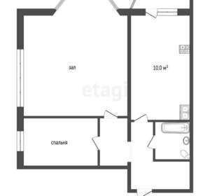 2-к квартира, вторичка, 58м2, 9/9 этаж