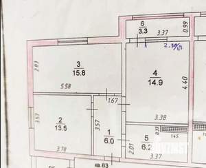 2-к квартира, вторичка, 60м2, 11/17 этаж