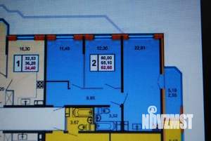 2-к квартира, вторичка, 63м2, 9/16 этаж
