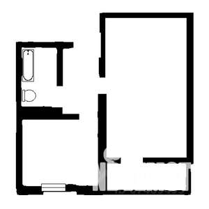 1-к квартира, вторичка, 41м2, 16/16 этаж