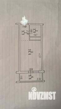 Студия квартира, вторичка, 24м2, 6/14 этаж