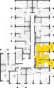 2-к квартира, вторичка, 55м2, 5/8 этаж
