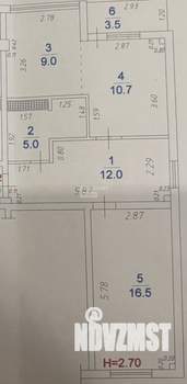 2-к квартира, вторичка, 53м2, 5/7 этаж
