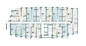 1-к квартира, строящийся дом, 42м2, 6/20 этаж