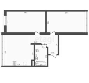 2-к квартира, вторичка, 51м2, 5/5 этаж