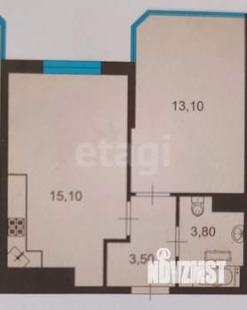 1-к квартира, вторичка, 36м2, 11/15 этаж