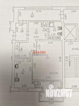1-к квартира, вторичка, 46м2, 8/9 этаж