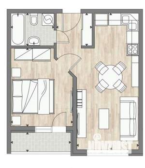1-к квартира, вторичка, 42м2, 2/18 этаж