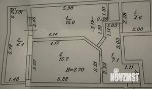 1-к квартира, вторичка, 50м2, 2/9 этаж