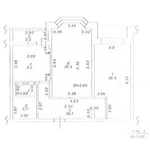 2-к квартира, вторичка, 60м2, 5/9 этаж