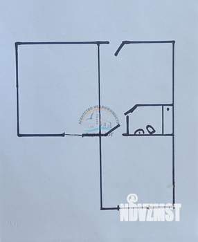 2-к квартира, вторичка, 32м2, -1/5 этаж