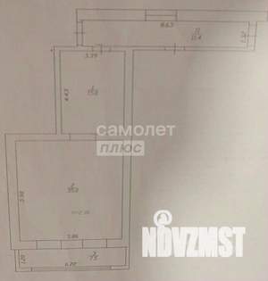 1-к квартира, вторичка, 58м2, 6/7 этаж