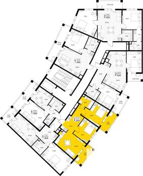 2-к квартира, вторичка, 59м2, 2/8 этаж