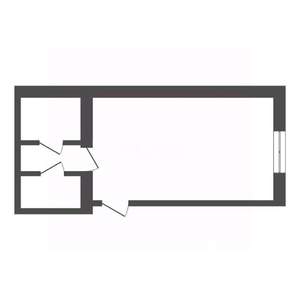 Студия квартира, вторичка, 27м2, 2/3 этаж