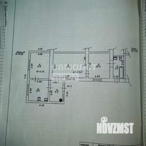 3-к квартира, вторичка, 57м2, 1/1 этаж