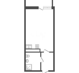 Студия квартира, вторичка, 22м2, 3/13 этаж