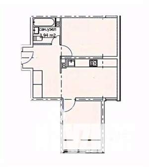 2-к квартира, вторичка, 56м2, 14/16 этаж