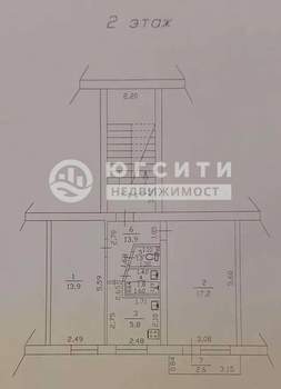 2-к квартира, вторичка, 44м2, 2/5 этаж