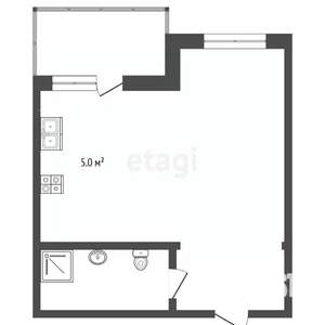 Студия квартира, вторичка, 28м2, 3/20 этаж